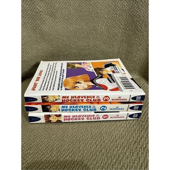 My Heavenly Hockey Club Lot Books 1-3 Paperback By Morinaga, Ai GOOD Condition - Picture 4 of 8